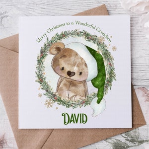 Patenkind Weihnachtskarte, Weihnachtskarte für Sohn, Patenkind Weihnachtskarte, Tochter Weihnachtskarte, Nichte Neffe Weihnachtskarte, personalisierte Weihnachten