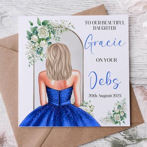 Tarjeta de graduación para nieta/tarjeta de felicitación para Debs/tarjeta para la noche de graduación/tarjeta para hija disfrutando del baile/tarjeta para Debs/tarjeta para graduación 2024, tarjeta para Debs irlandesa