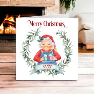 Nana & Grandad Weihnachtskarte, Weihnachtskarte für Großeltern, Weihnachtskarte für Verwandte, Weihnachtskarte für ein Paar, Weihnachtskarte für Mama und Papa
