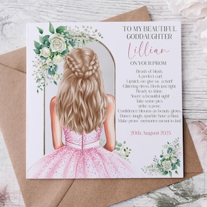 Tarjeta de graduación para nieta/tarjeta de felicitación para Debs/tarjeta para la noche de graduación/tarjeta para hija disfrutando del baile/tarjeta para Debs/tarjeta para graduación 2024, tarjeta para Debs irlandesa