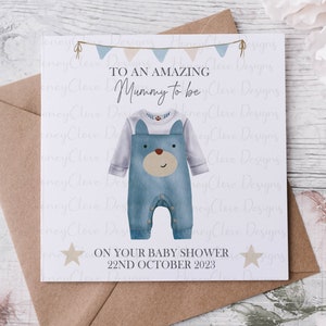 Schwangerschaftsglückwünsche, Mummy & Daddy To Be Card, neue Eltern zu sein, Erwartet ein Baby, Babyparty, Babymitteilung, Baby enthüllen