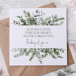 Tarjeta de pensamiento en ti / Tarjeta de condolencias / Tarjeta de simpatía / Tarjeta en mis pensamientos / Tarjeta de felicitación / Tarjeta de duelo / Pérdida / Aborto espontáneo / Aquí para ti