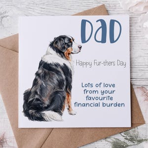 Vatertagskarte für Hundepapa | Personalisiert mit Liebe von den Hunden, beste Hundepapa-Karte, glücklicher Vatertags-Hundevater, Geschenk für ihn vom Hund