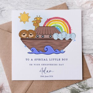 Tarjeta de bautizo, Tarjeta de felicitación personalizada de bautismo, Tarjeta de ahijado, Tarjeta de ceremonia de nombramiento, Madrina, padrino, bautizo de niña/niño