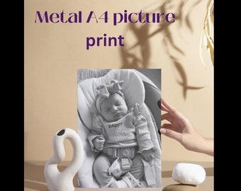 Metal A4 picture print