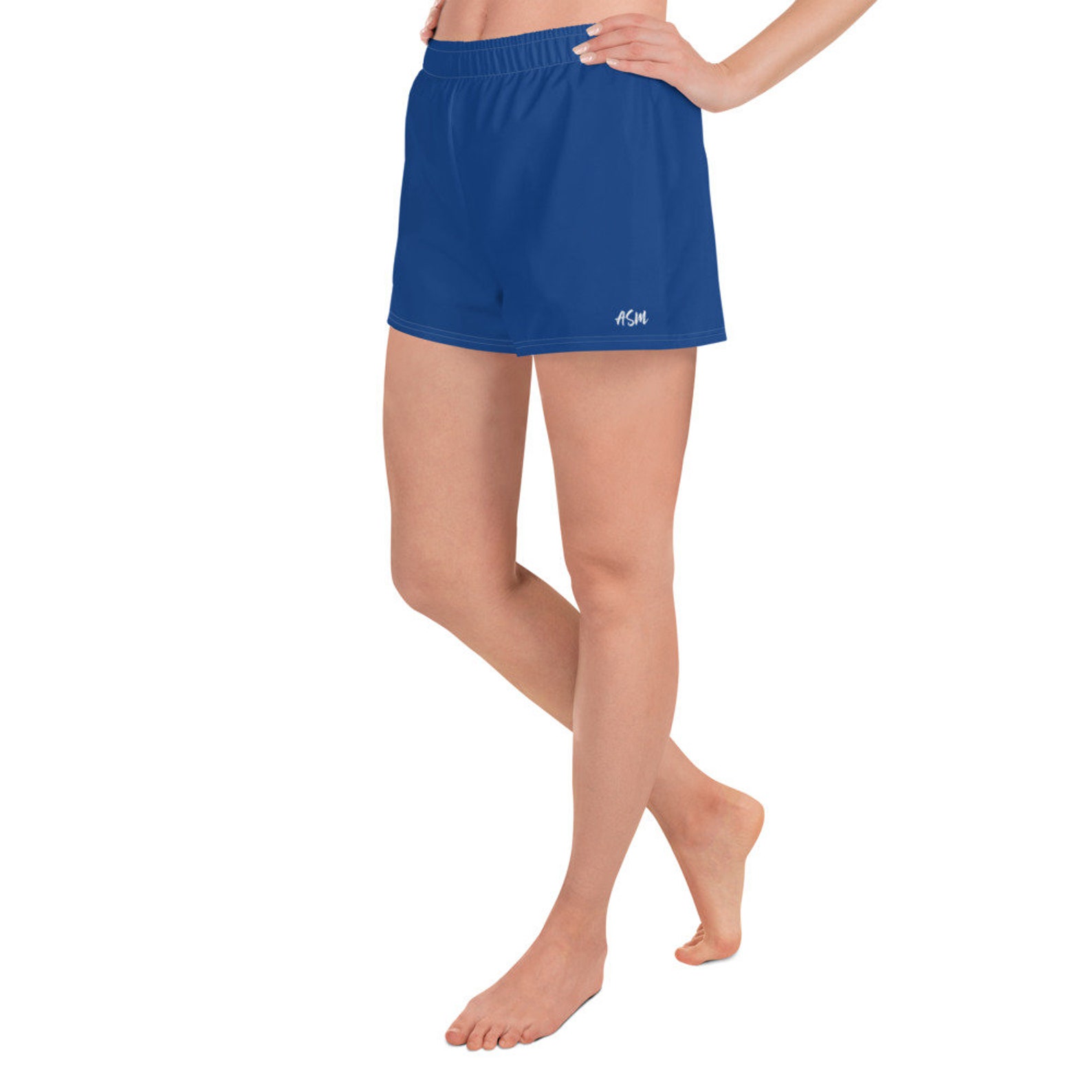 Women's Blue Athletic Short Shorts Etsy