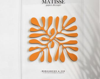 Hojas de Matisse, arte mural 3D de mediados de siglo