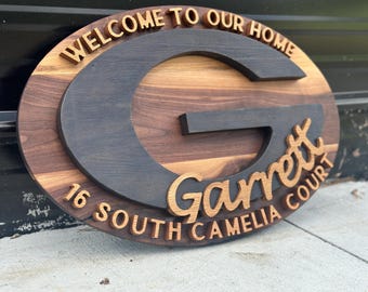 Custom UGA Wooden Sign