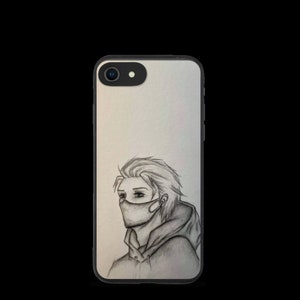 Begrenzter Lagerbestand! Hand gezeichnet illustriert Manga / Anime iPhone Case - biologisch abbaubar / FITS iPhone: 7, 8, SE, Xs, Xr, 11, 12 & MEHR