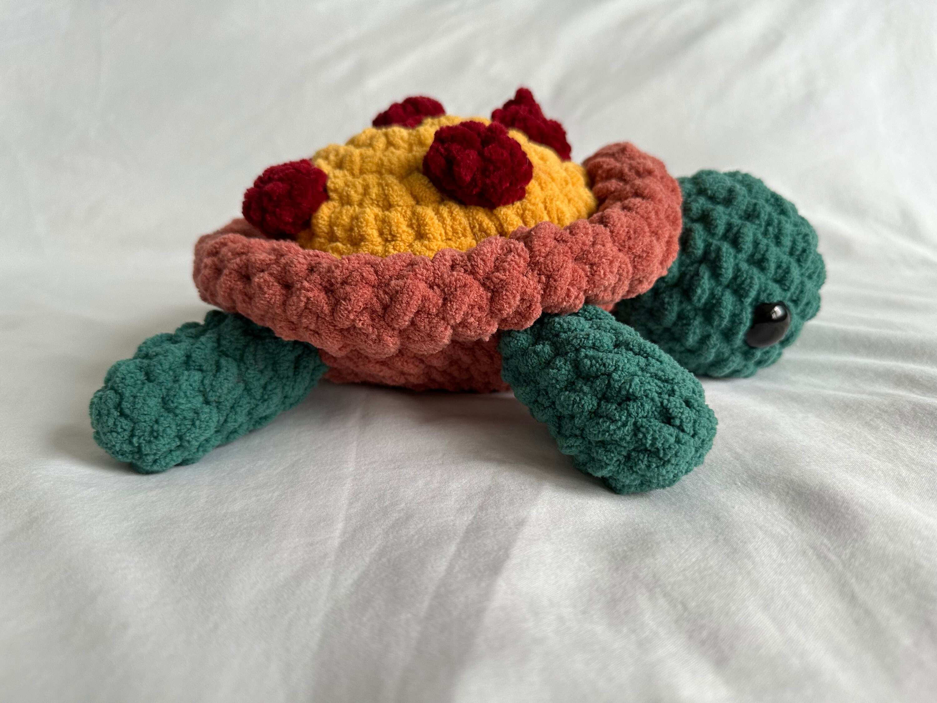 Pizza Turtle - the Cheesy-cute Amigurumi Plushy! - Etsy