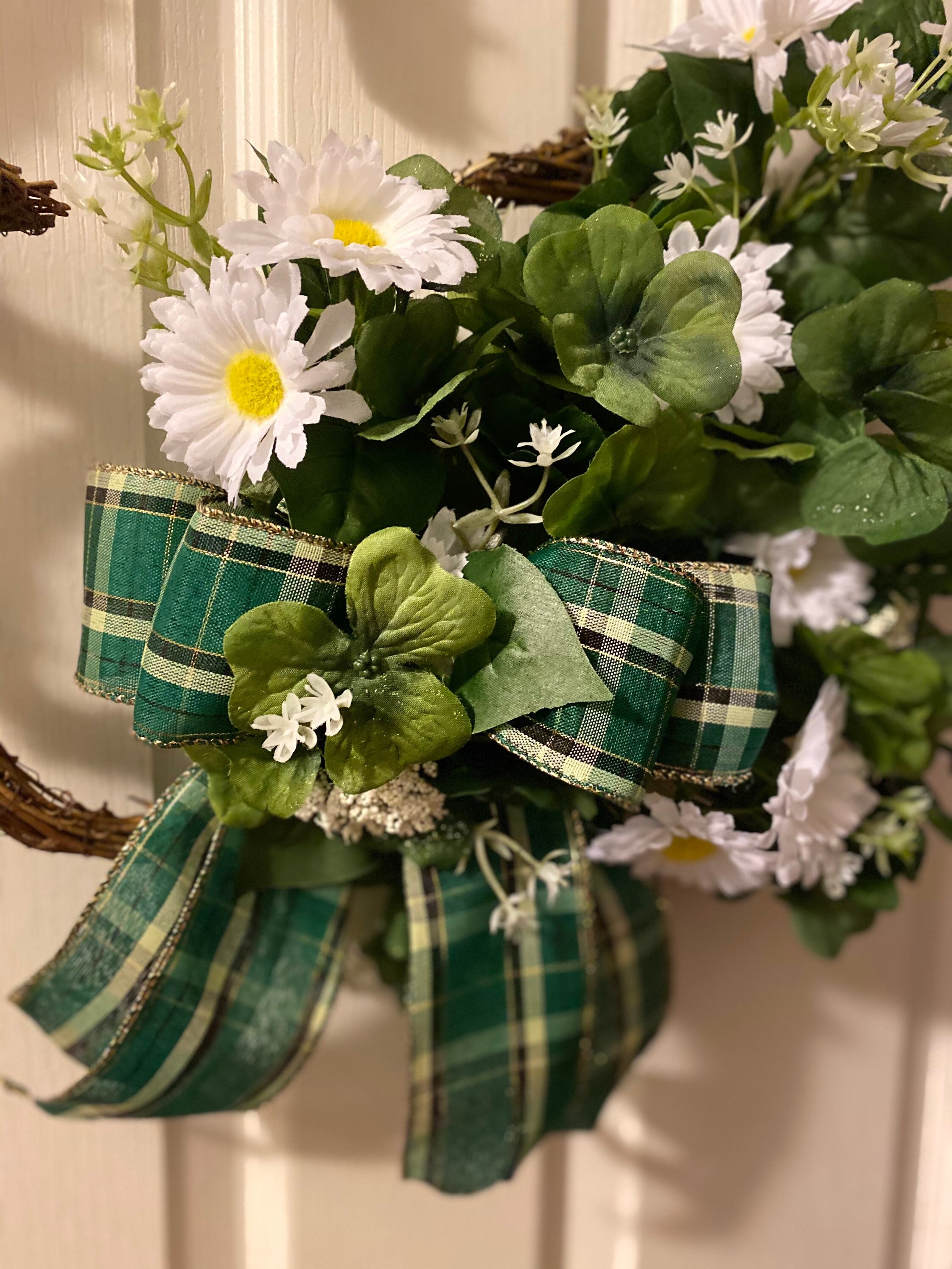 Shamrock wreath Etsy