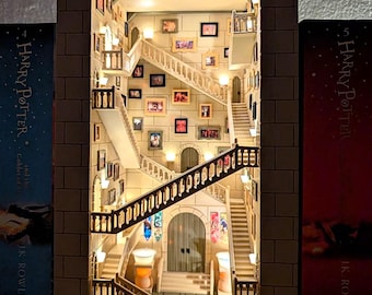 DIY Hogwarts Book Nook kit | Harry Potter decor | 3D printed gifts