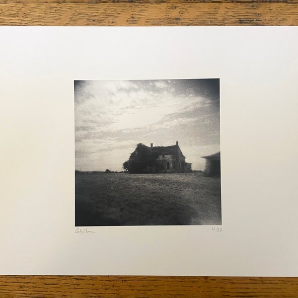 Abandoned House.  Holga, Analog, Plastic Camera Photography, 8.5x11 Archival Inkjet Print