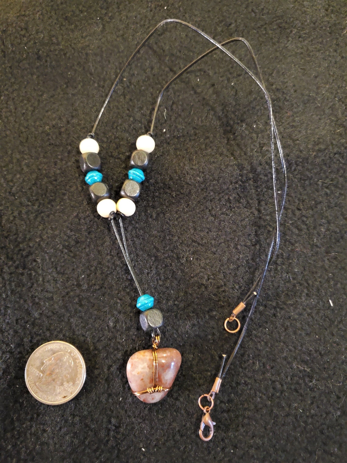 Handmade Granite Pendant Necklace Etsy