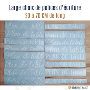 Stickers plan de table pour mariage, stickers mariage, stickers table image 4