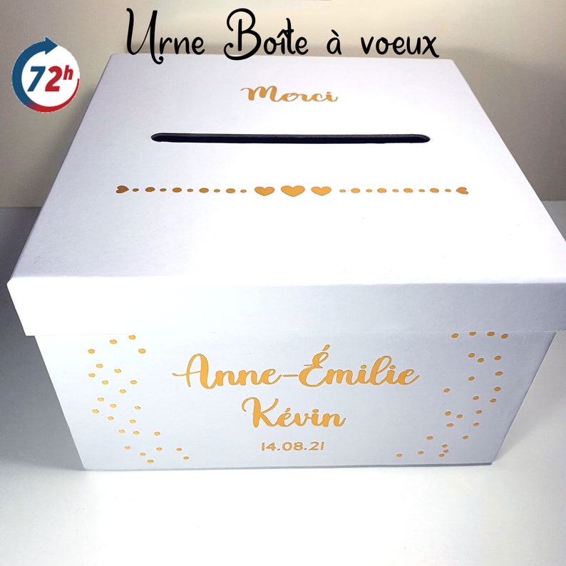 Urn personalized white wish box wedding wish box wedding box hon Urn personalized white wish box wedding wish box wedding box hon