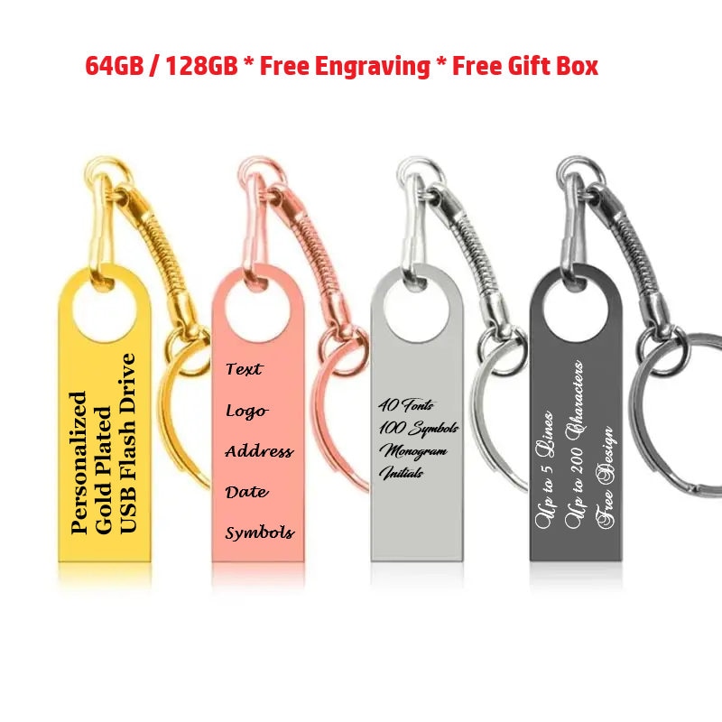 Personalised usb best sale keyring
