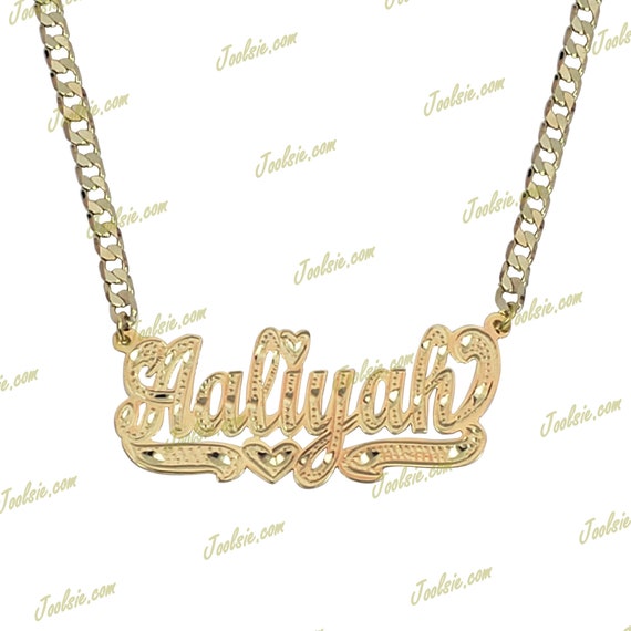Gold plated 2024 name chain