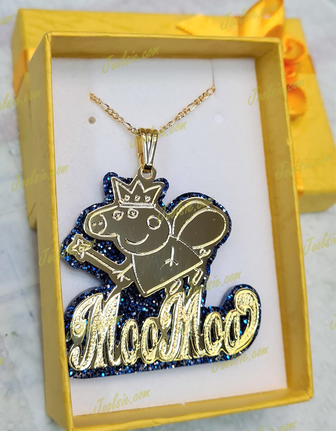 PERSONALIZED Name with Arrow - Gold Glitter, Mint/Aqua and Lavender Purple