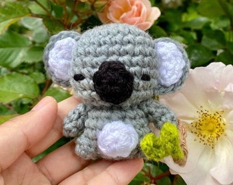 Koala amigurumi crochet doll/keyring