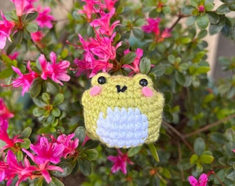 Frog chibi amigurumi crochet doll/keyring
