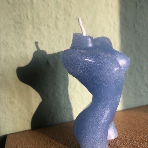 Frauenkörper Kerze Silhouette Torso candle