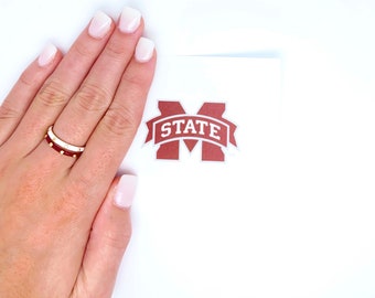 Mississippi State Bulldogs Stack Ring: Set of 2