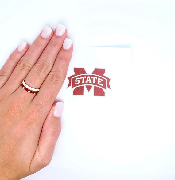 Bague superposable Mississippi State Bulldogs lot de France