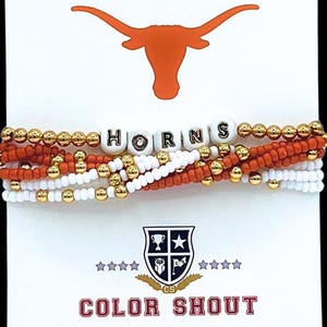 University of Texas: Lucky 7 Stack Bracelet Set