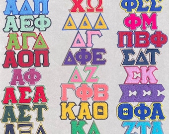 Chenille Sorority Patches