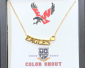 Collar de oro LOVE de la Universidad del Este de Washington