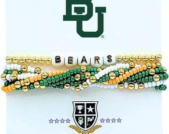 Baylor University: Lucky 7 Stack Armbandsset