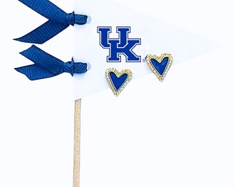 Heart Studs Earrings: Kentucky