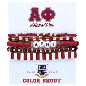 Alpha Phi 5 Bracelet Mega Stack