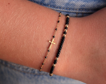 Spirit Shout Cross Bracelet Stack