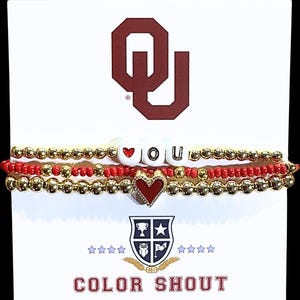 I Love Oklahoma Bracelet Stack