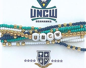 University of North Carolina-Wilmington: Lucky 7 Stack Bracelet Set