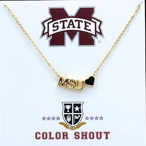LIEBE Mississippi State Gold Halskette