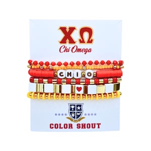 Chi Omega 5 Bracelet Mega Stack