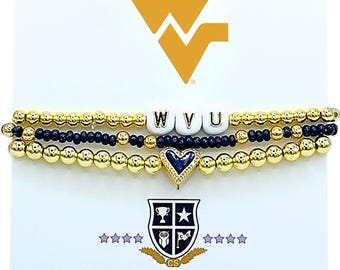 Pulsera apilada "Me encanta Virginia Occidental"