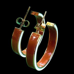 College Gameday 50/50 hoops earrings: University of Texas