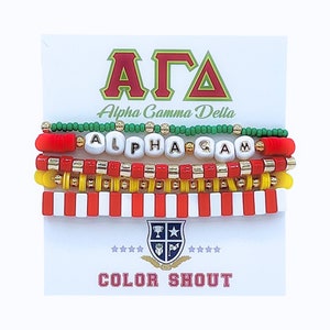 Alpha Gamma Delta 5 Bracelet Mega Stack