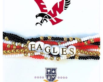 Universidad de East Washington: Juego de pulseras Lucky 7 Stack