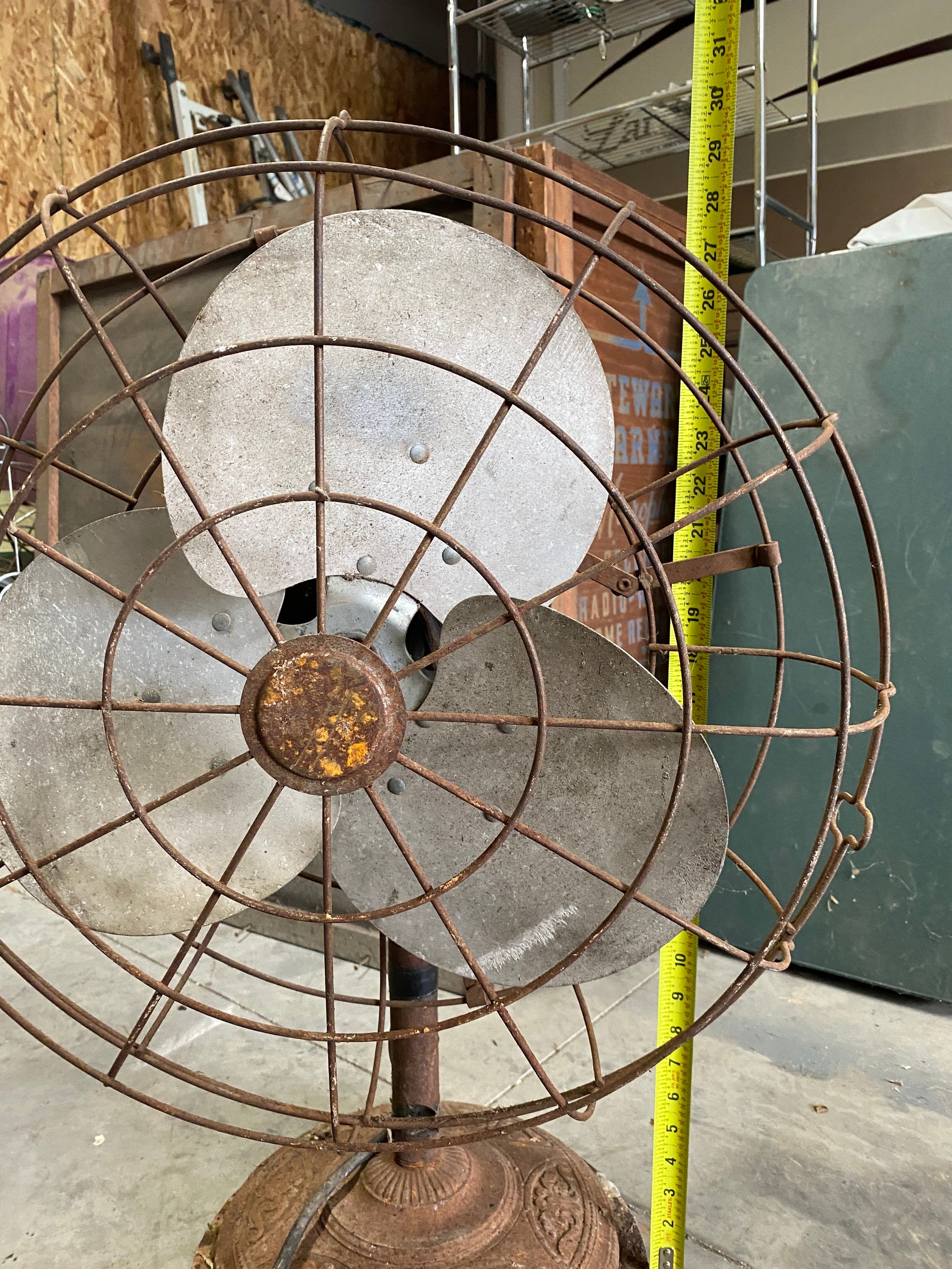 Robbins and Myers Huge Industrial Art Deco Shop Fan 30” Etsy