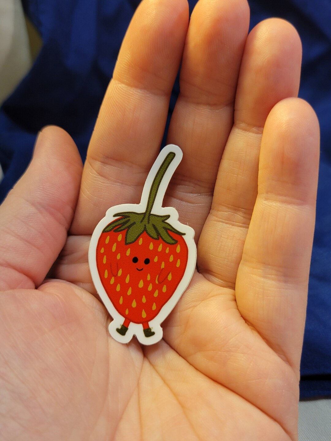 Cute Strawberry Sticker Fruit Friend Adorable Laptop Small Tiny Water ...