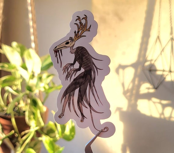 Wendigo Sticker Cryptid Decal Windigo Waterproof Adhesive - Etsy