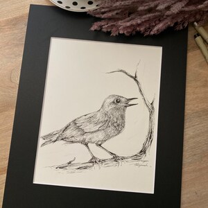 Obra de arte original pan and ink de SangmookHermosa obra de arte de 7.5in x 10.5in. Lo dibujo con amor. Todos mis artículos provienen de un no fumador, no-