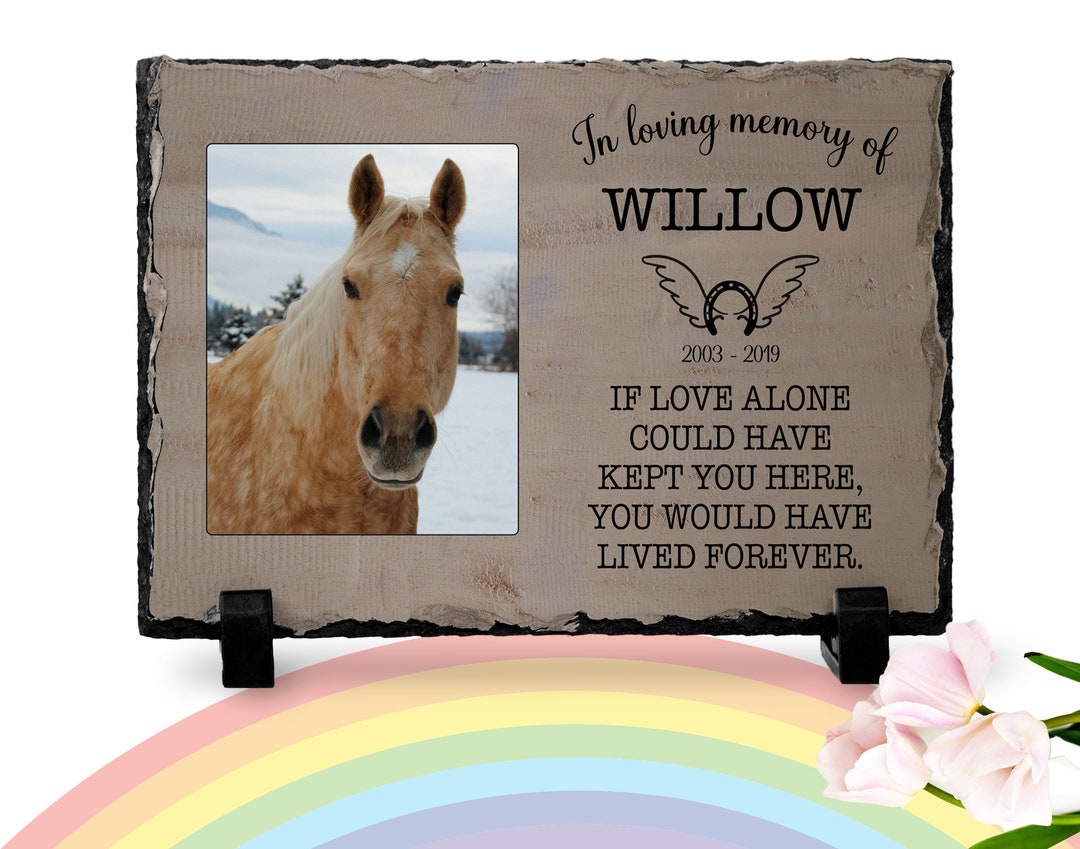 Horse Keepsakes Horse Memorial Horse Loss Gift Personalized Horse Photo