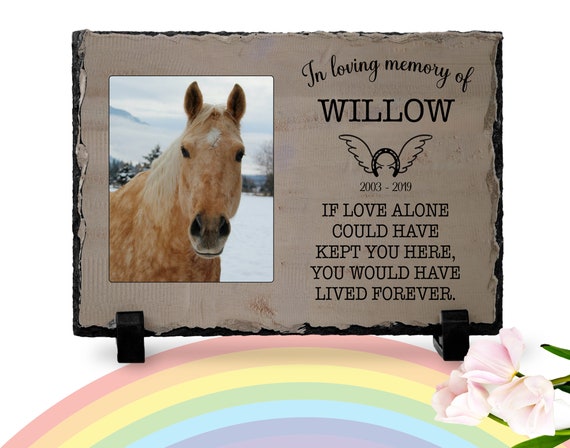 Personalized Horse Mom Acrylic Plaque -  Memorial Gift For Horse Owners - Missing You Always main image 1
