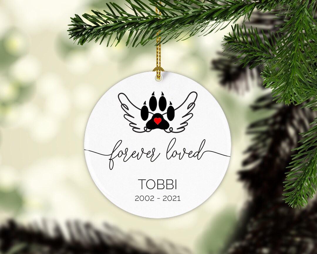 Cat Memorial Ornament Loss of Pet Gift Cat Remembrance - Etsy